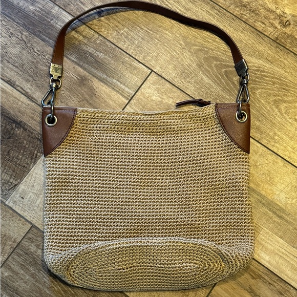 The Sak Handbags - The Sak Tan and Brown Woven Shoulder Bag